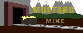 "Mustard Mine" banner